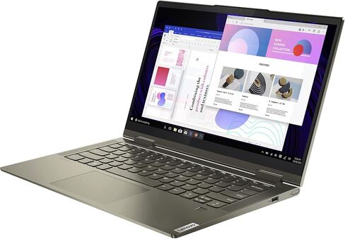 Lenovo Yoga 7 14ITL5 82BH00DQUS 14 كمبيوتر محمول قابل للتحويل بشاشة تعمل باللمس - Full HD - 1920 x 1080 - Intel Core i5 الجيل الحادي عشر i5-1135G7 رباعي النواة [4 النواة] 2.40 جيجاهرتز - منصة Intel Evo - إجمالي ذاكرة الوصول العشوائي 12 جيجابايت - 12 in Kuwait