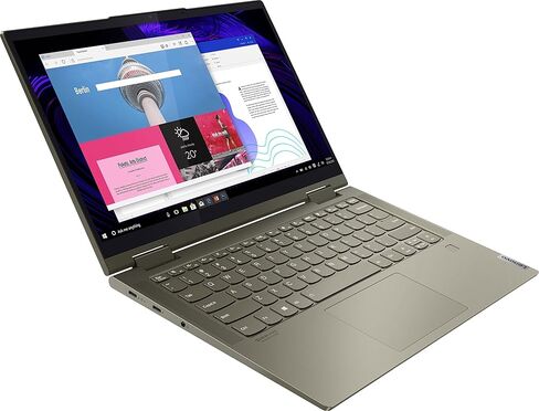 Lenovo Yoga 7 14ITL5 82BH00DQUS 14 كمبيوتر محمول قابل للتحويل بشاشة تعمل باللمس - Full HD - 1920 x 1080 - Intel Core i5 الجيل الحادي عشر i5-1135G7 رباعي النواة [4 النواة] 2.40 جيجاهرتز - منصة Intel Evo - إجمالي ذاكرة الوصول العشوائي 12 جيجابايت - 12 in Kuwait