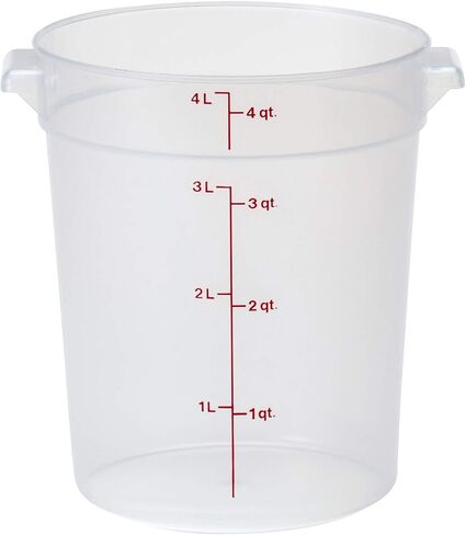 Cambro 4 qt Round Polypropylene Food Storage Container - Camwear® in Saudi Arabia