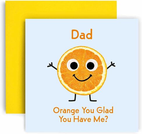 Huxters Birthday Cards for Her- Orange You Glad Funny Birthday Card for Women Friend - Funny Birthday Day Card for Best Friend Fun Happy Birthday - 14.8cm (Friend) in Kuwait