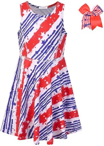 Perfashion Girls' Fourth of July Dresses Casual Sleeveless Patriotic Clothing 4-13 Years in Saudi Arabia