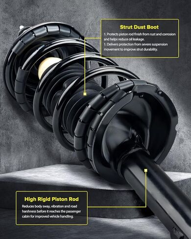 Rear Struts Shock Compatible with Escape 2008-2012, Mariner 2008-2011, Tribute 2008-2011, Shock Absorber 37318 * 2, Struts with Coil Spring SAA00O 2 Pcs in Saudi Arabia