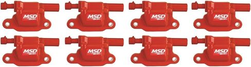 82658 MSD Ignition Coil - GM LS Blaster Series - LS2/LS3/LS4/LS7/LS9 Engines - Red - 8-Pack in Saudi Arabia