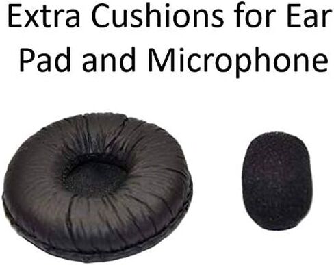 سماعة رأس RJ9 بدون استخدام اليدين في مركز الاتصال مع ميكروفون أحادي وإلغاء الضوضاء + وسائد إضافية لهاتف Avaya Nortel Nt Yealink Ge Emerson Viop POE NEC Mitel Office Desktop IP الهاتف in Kuwait