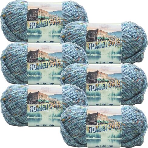 Lion Brand Hometown USA Yarn 6/Pk-Key Largo Tweed, 6 Pack in Saudi Arabia