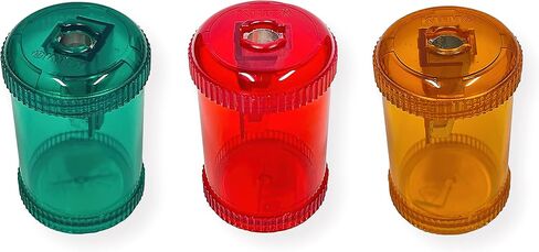 صندوق Kum 431KM مكون من 12 مبراة أقلام رصاص ذات شفرات فولاذية بفتحة واحدة، ألوان متنوعة؛ حاوية من البوليسترين مع مسمار علوي؛ مبراة داخلية مصنوعة من سبائك المغنيسيوم المطحونة؛ شفرات من الفولاذ عالي الكربون in Kuwait