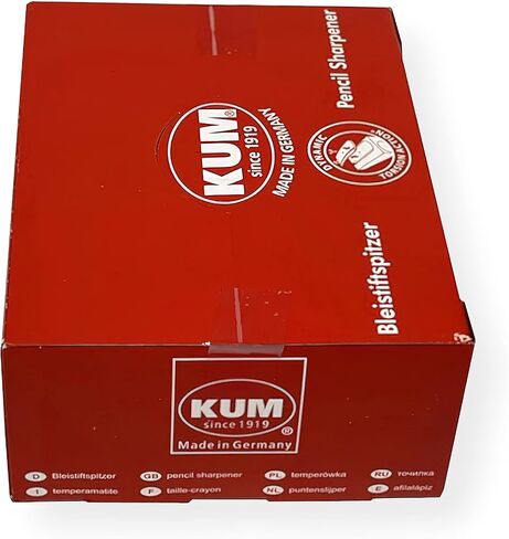 صندوق Kum 431KM مكون من 12 مبراة أقلام رصاص ذات شفرات فولاذية بفتحة واحدة، ألوان متنوعة؛ حاوية من البوليسترين مع مسمار علوي؛ مبراة داخلية مصنوعة من سبائك المغنيسيوم المطحونة؛ شفرات من الفولاذ عالي الكربون in Kuwait