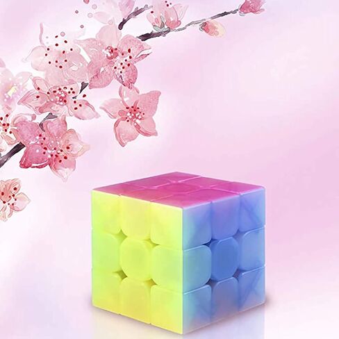 مجموعة مكعبات سرعة AHYUAN مكعب سرعة جيلي 3x3x3 من ألياف الكربون إعصار للأولاد 3x3 مجموعة مكعبات سحرية بدون ملصقات ألعاب ألغاز in Kuwait