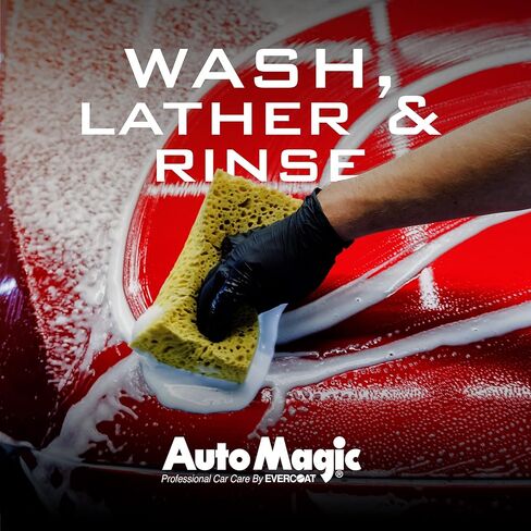 Auto Magic Wash & Wax - Car Wash Soap for Acrylic, Vinyl, Lacquer, Enamel and More - 128 Fl Oz in Kuwait