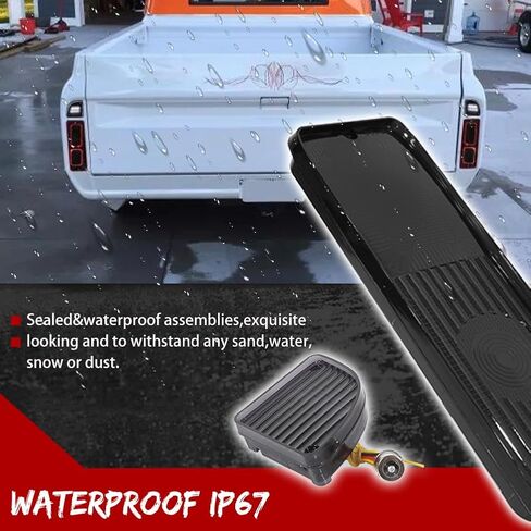 Smoked Lens Rear Tail Backup Lights & Tail Brake Lights For Chevy & GMC Trucks (Fleetside/Wideside) 1967-1972 in Saudi Arabia