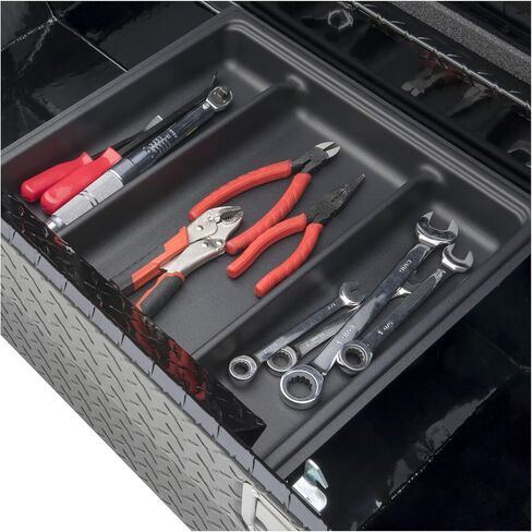 UWS EC10232 60-Inch Gloss Black Heavy-Wall Aluminum Truck Tool Box with Low Profile, RigidCore Lid in Saudi Arabia
