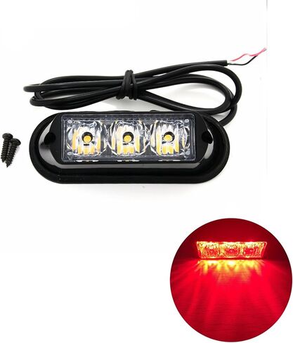 3-LED Bulb Warning Strobe Lights for Trucks Cars Motorcycle Daytime Running Lights Emergency Grill Lights (Green) in Saudi Arabia