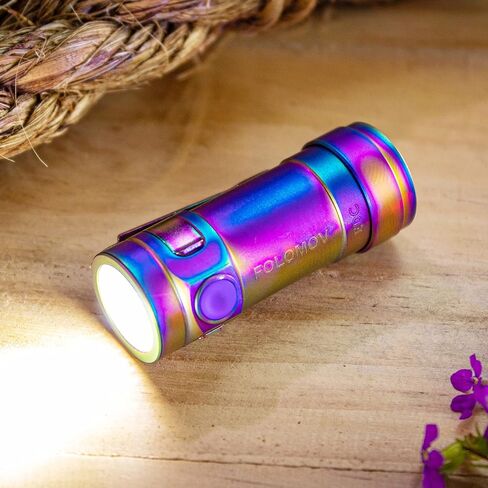 مصباح يدوي EDC من الفولاذ المقاوم للصدأ بقوة 525 لومن يشتمل على بطارية شحن USB ومشبك، وأربعة أوضاع، وستروب، وSOS، ومنارة، وقفل ووظائف الذاكرة، IPX-8 مقاوم للماء in Saudi Arabia