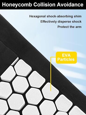 2 Pack Basketball Arm Sleeves Football Arm Sleeves Volleyball Arm Sleeves, Honeycomb Anti Collision Padded Arm Sleeve in Saudi Arabia