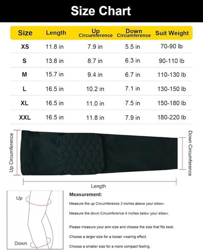 2 Pack Basketball Arm Sleeves Football Arm Sleeves Volleyball Arm Sleeves, Honeycomb Anti Collision Padded Arm Sleeve in Saudi Arabia