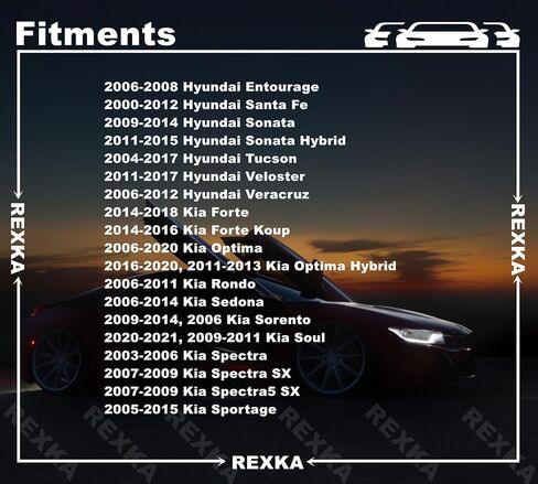 Rexka 20pcs Rocker Molding Clip for Hyundai Kia 87756-2E000 in Saudi Arabia