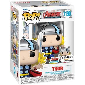 Funko Pop! & Pin: The Avengers: Earth's Mightiest Heroes - 60th Anniversary, Thor with Pin, Amazon Exclusive