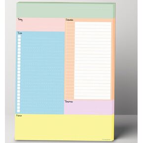 Week Planner Time Tracker To Do LIst Notepad Goal Setting Busy Life Checklist Time Management Organizer Work Life Balance 7" x 11" Premium 100gsm 62 Sheets Tear Off Scheduler Task Priority Office Work