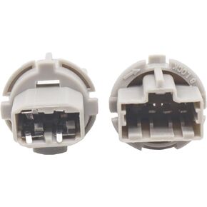 HiSport 2pcs Rear Tail Light Brake Lamp Socket Turn Signal Lights Wire Harness Plug Holder 33515S50003 Compatible with Honda Accord Civic 98-15 Compatible with Honda 09-13 CL RL TSX T20W W Socket