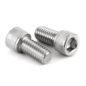 5/16-18 x 1/2" Socket Head Cap Screws Bolts, Allen Socket Drive, Stainless Steel 18-8 (304), Fully Threaded, Bright Finish, Machine Thread, 25 PCS