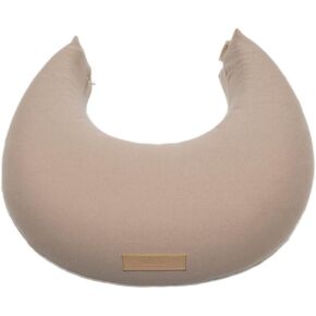 Natural Breastfeeding Pillow, Nursing and Posture Support, Plant Based Cushion with Organic Cotton Removable Cover (Wheat)