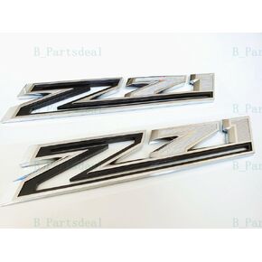 2PCS ⁠Chrome & Red 2019-2023 Silverado Z71 Emblem Badge 84632695 OEM Nameplate