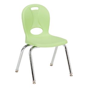 Structure Series School Chair (14" Seat Height), Green Apple - Pack of 4