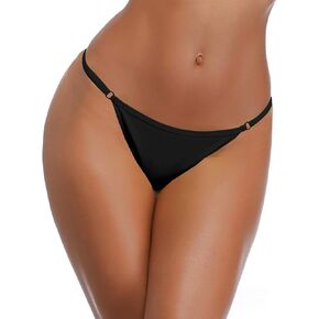 SHEKINI Women's Thong Bottom Brazilian Cheeky Swimsuits Bottoms