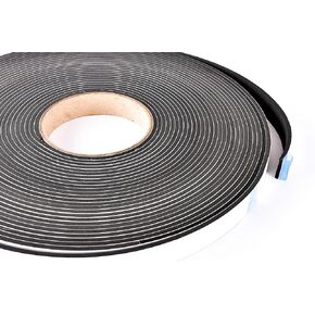 Sponge Neoprene Stripping W/Adhesive 3/4in Wide X 1/8in Thick X 50ft Long