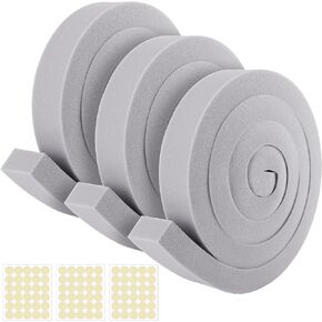 Tlswshsy 2 Pcs Air Conditioner Foam Tape-2'' x 1'' x 6.5 Ft Foam Air Conditioner Weatherseal Tape- Non-Adhesive Foam Seal Strip with Glue Point for Air Conditioner Door Window Seal