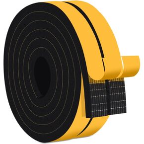 Weather Stripping Door Seal, Strong Adhesive, Lightproof, Soundproof Weather Stripping, Weatherproof Foam Tape Insulation for Front Door Frame, Windows AC Units (1/2 in x 1/4 in x 26Ft)
