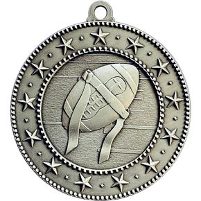 10 to 100 Packs of EMDC Style Flag Football Medals
