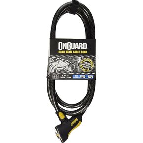Onguard 8040 Akita 12mm x 6' Cable Lock, Black