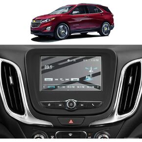 Screen Protector Foils for 2018-2020 Equinox Navigation Display Tempered Glass 9H Hardness Anti Glare & Scratch HD Clear Chevrolet LCD GPS Touch Screen Protective Film (7In)