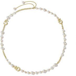 قلادة طويلة مطلية بالذهب عيار 14 قيراط من اللؤلؤ المقلد للنساء عدد 5 قلادة طويلة ساحرة للنساء in Kuwait