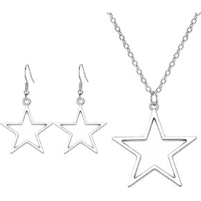 2 قطعة إكسسوارات Y2K قلادة نجمة Y2K أقراط Y2K أقراط نجمة مجوفة قلادة أقراط الجرونج قلادة Y2K قلادات للنساء مجوهرات الجرونج إكسسوارات جمالية مجوهرات Y2K للنساء in Kuwait