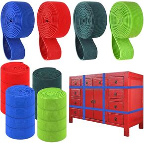 16 Pcs 4 Sizes Extra Large Moving Rubber Bands 42"/36"/30"/26" Packing Bands Large Elastic Bands Handy for Moving Furniture and Pack up Blankets