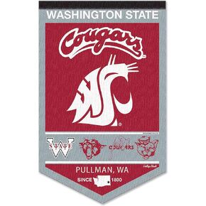 Washington State Cougars Heritage History Banner Pennant
