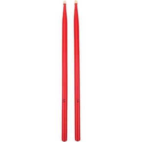 5A Drum Sticks, Maple Wood Drumsticks Practical Percussion Music Instrument Accessory (Red)