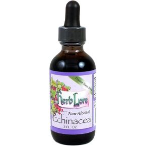Herb Lore Echinacea Tincture 4 fl oz - Alcohol Free Echinacea Drops - Liquid Immune Support for Kids & Adults * - Echinacea Augustifolia & Echinacea Purpurea Extract