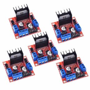 5PCS L298N Dual H-Bridge DC Stepper Motor Driver Module Controller Board