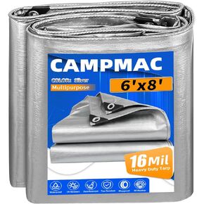 Heavy Duty Tarp 20' X 30', 16 Mil Large Waterproof Tarps, High Durability, UV Resistant, Tear Resistant with Grommets Every 18 Inches for Outdoor