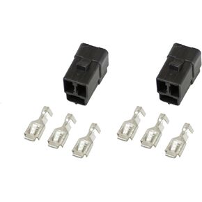 Auto Meter 3298 3-Terminal Wiring Connector for Electric Gauge, (Pack of 2)