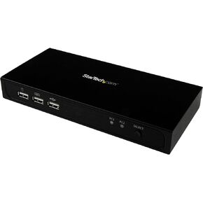 StarTech.com SV231DPU2 2-port DisplayPort KVM Switch with Built-in USB 2.0 Hub - Supports 4K Video Resolution at 30Hz - Ultra HD