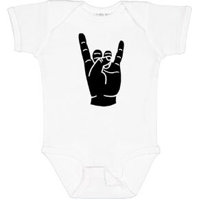 inktastic Rocker Horns Baby Bodysuit