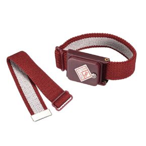 uxcell Cordless Anti Static ESD Wrist Strap, Antistatic Wristband Discharge Band Red 2pcs