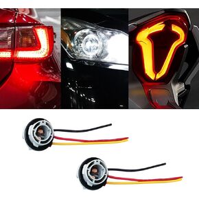 2PCS 1156 LED Bulb Socket Holder, Turn Signal Tail Light Brake Light Base Plug Connector Pre-Wired Wiring Sockets, BA15S P21W Wiring Harness Adapter, Car Accessories for Car