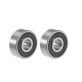 uxcell R12-2RS Deep Groove Ball Bearing 3/4"x1-5/8"x7/16" Double Sealed Chrome Steel Bearings 2-Pack