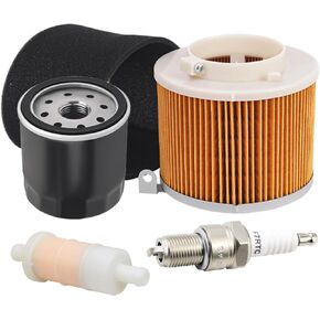 11029-1004 Air Filter 49065-2078 Oil Filter Spark Plug Fuel Filter Tune Up Kit for Kawasaki Mule 500 520 550 600 610 2500 2510 2520 KAF300 KAF400 KAF620A KAF620B Mule SX 4x4 SE