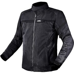 جاكيت LS2 Riva للرجال (أسود/رمادي داكن/أحمر - 2X-Large)